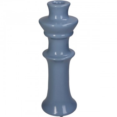 Κηροπήγιο ArteLibre Μπλε Κεραμικό 8x8x24cm