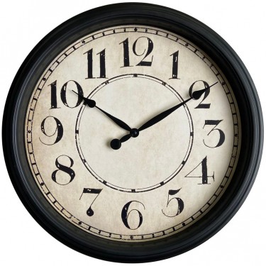 Ρολόι Τοίχου ArteLibre Μαύρο Πλαστικό Φ51x5.5cm