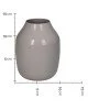 Βάζο Μπεζ Μέταλλο 11x11x14cm Βάζο Μπεζ Μέταλλο 11x11x14cm