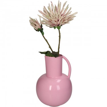 Βάζο ArteLibre Ροζ Μέταλλο 17x17.5x25cm
