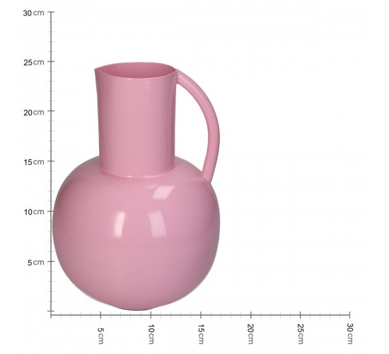 Βάζο ArteLibre Ροζ Μέταλλο 17x17.5x25cm