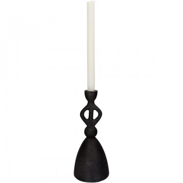 Κηροπήγιο ArteLibre Μαύρο Αλουμίνιο 11.5x11.5x27cm