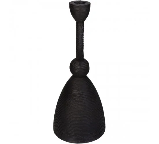 Κηροπήγιο Μαύρο Αλουμίνιο 11.5x11.5x27cm Κηροπήγιο Μαύρο Αλουμίνιο 11.5x11.5x27cm
