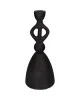 Κηροπήγιο Μαύρο Αλουμίνιο 11.5x11.5x27cm Κηροπήγιο Μαύρο Αλουμίνιο 11.5x11.5x27cm