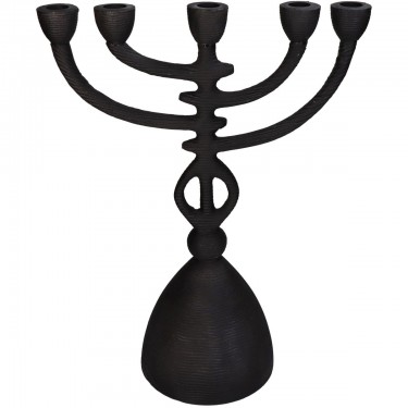 Κηροπήγιο ArteLibre Μαύρο Αλουμίνιο 31x15.5x41.5cm