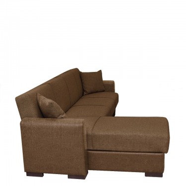 Καναπές Κρεβάτι Γωνιακός ArteLibre JOSE Καφέ 270x150x86cm