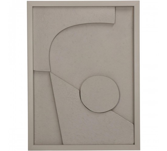 Διακοσμητικό Τοίχου ArteLibre Μπεζ Χαρτί 30x3x40cm