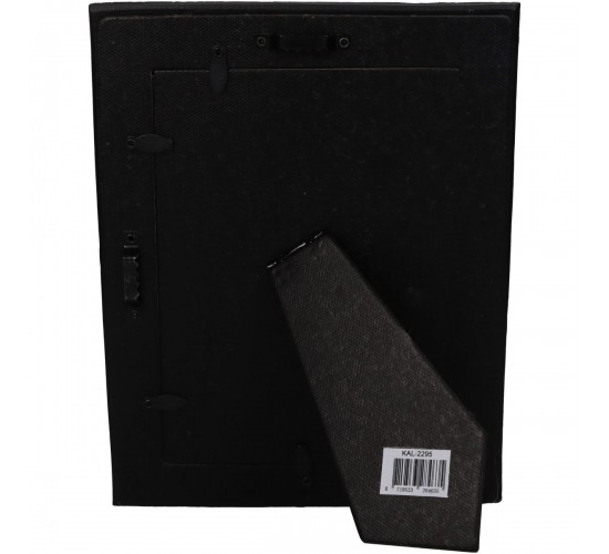 Κορνίζα Πλεκτή Μαύρο Polyresin 13x18cm