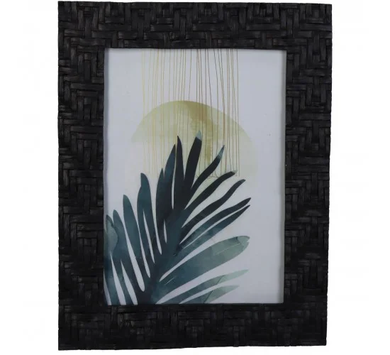Κορνίζα Πλεκτή Μαύρο Polyresin 13x18cm Κορνίζα Πλεκτή Μαύρο Polyresin 13x18cm