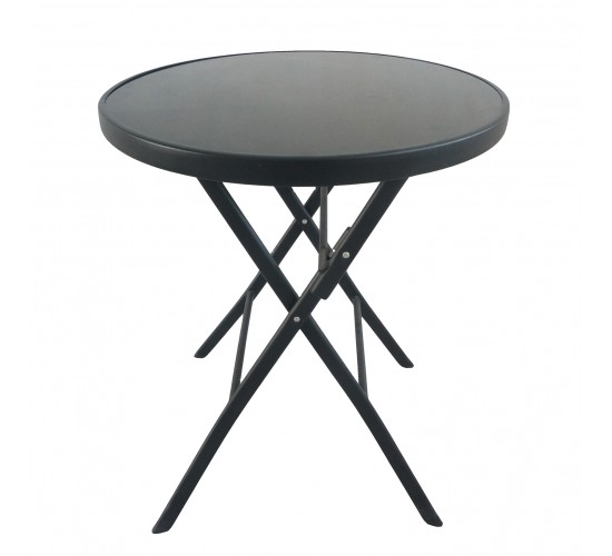 Τραπέζι Μεταλλικό ArteLibre Πτυσσόμενο TAURUS Μαύρο Φ60x70cm Τραπέζι Μεταλλικό ArteLibre Πτυσσόμενο TAURUS Μαύρο Φ60x70cm