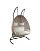 Κούνια Πολυθρόνα ArteLibre ABRONIUS Φυσικό Μέταλλο/Rattan 130x68x195cm Κούνια Πολυθρόνα ArteLibre ABRONIUS Φυσικό Μέταλλο/Rattan 130x68x195cm