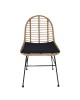 Καρέκλα Κήπου ArteLibre ACCIUS Φυσικό/Μαύρο Μέταλλο/Rattan 49x56x84cm Καρέκλα Κήπου ArteLibre ACCIUS Φυσικό/Μαύρο Μέταλλο/Rattan 49x56x84cm