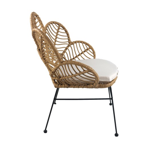 Καρέκλα Κήπου ArteLibre ALFIUS Φυσικό/Μαύρο Μέταλλο/Rattan 72x62x86cm Καρέκλα Κήπου ArteLibre ALFIUS Φυσικό/Μαύρο Μέταλλο/Rattan 72x62x86cm