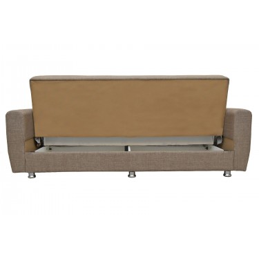 Καναπές Κρεβάτι Τριθέσιος ArteLibre JUAN Καφέ 210x84x86cm