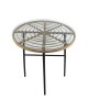 Τραπέζι Κήπου ArteLibre APPIUS Φυσικό/Μαύρο Μέταλλο/Rattan/Γυαλί 70x70x74cm Τραπέζι Κήπου ArteLibre APPIUS Φυσικό/Μαύρο Μέταλλο/Rattan/Γυαλί 70x70x74cm