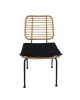 Καρέκλα Κήπου ArteLibre ATIUS Φυσικό/Μαύρο Μέταλλο/Rattan 46.5x55x86cm Καρέκλα Κήπου ArteLibre ATIUS Φυσικό/Μαύρο Μέταλλο/Rattan 46.5x55x86cm