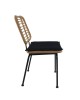 Καρέκλα Κήπου ArteLibre ATIUS Φυσικό/Μαύρο Μέταλλο/Rattan 46.5x55x86cm Καρέκλα Κήπου ArteLibre ATIUS Φυσικό/Μαύρο Μέταλλο/Rattan 46.5x55x86cm