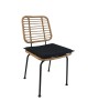 Καρέκλα Κήπου ArteLibre ATIUS Φυσικό/Μαύρο Μέταλλο/Rattan 46.5x55x86cm Καρέκλα Κήπου ArteLibre ATIUS Φυσικό/Μαύρο Μέταλλο/Rattan 46.5x55x86cm