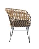 Καρέκλα Κήπου ArteLibre AULIUS Φυσικό/Μαύρο Μέταλλο/Rattan 57x60x78.5cm Καρέκλα Κήπου ArteLibre AULIUS Φυσικό/Μαύρο Μέταλλο/Rattan 57x60x78.5cm