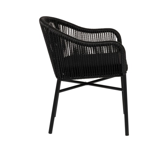 Πολυθρόνα Κήπου ArteLibre KAGERA Μαύρο Αλουμίνιο/Rattan 45x42x84cm Πολυθρόνα Κήπου ArteLibre KAGERA Μαύρο Αλουμίνιο/Rattan 45x42x84cm