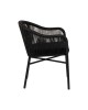 Πολυθρόνα Κήπου ArteLibre KAGERA Μαύρο Αλουμίνιο/Rattan 45x42x84cm Πολυθρόνα Κήπου ArteLibre KAGERA Μαύρο Αλουμίνιο/Rattan 45x42x84cm