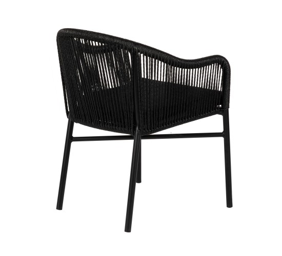 Πολυθρόνα Κήπου ArteLibre KAGERA Μαύρο Αλουμίνιο/Rattan 45x42x84cm Πολυθρόνα Κήπου ArteLibre KAGERA Μαύρο Αλουμίνιο/Rattan 45x42x84cm