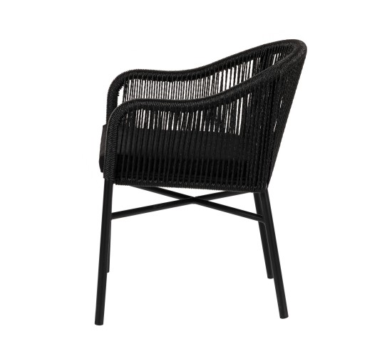 Πολυθρόνα Κήπου ArteLibre KAGERA Μαύρο Αλουμίνιο/Rattan 45x42x84cm Πολυθρόνα Κήπου ArteLibre KAGERA Μαύρο Αλουμίνιο/Rattan 45x42x84cm