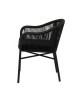 Πολυθρόνα Κήπου ArteLibre KAGERA Μαύρο Αλουμίνιο/Rattan 45x42x84cm Πολυθρόνα Κήπου ArteLibre KAGERA Μαύρο Αλουμίνιο/Rattan 45x42x84cm