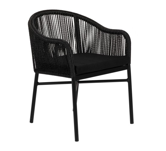 Πολυθρόνα Κήπου ArteLibre KAGERA Μαύρο Αλουμίνιο/Rattan 45x42x84cm Πολυθρόνα Κήπου ArteLibre KAGERA Μαύρο Αλουμίνιο/Rattan 45x42x84cm