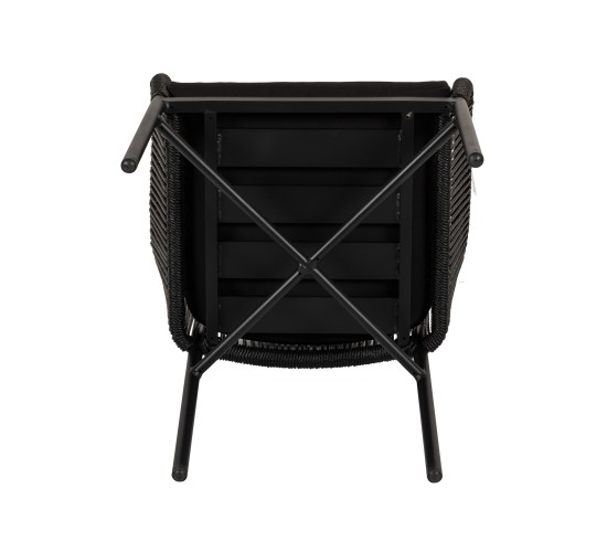 Πολυθρόνα Κήπου ArteLibre KAGERA Μαύρο Αλουμίνιο/Rattan 45x42x84cm Πολυθρόνα Κήπου ArteLibre KAGERA Μαύρο Αλουμίνιο/Rattan 45x42x84cm