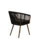Πολυθρόνα Κήπου ArteLibre LOFOI Μαύρο/Καφέ Αλουμίνιο/Rattan 60x62x81cm Πολυθρόνα Κήπου ArteLibre LOFOI Μαύρο/Καφέ Αλουμίνιο/Rattan 60x62x81cm