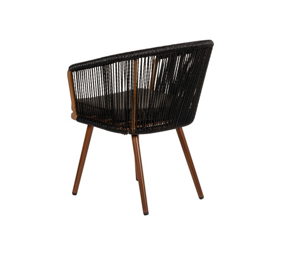 Πολυθρόνα Κήπου ArteLibre LOFOI Μαύρο/Καφέ Αλουμίνιο/Rattan 60x62x81cm Πολυθρόνα Κήπου ArteLibre LOFOI Μαύρο/Καφέ Αλουμίνιο/Rattan 60x62x81cm
