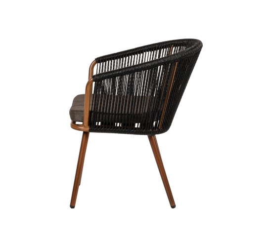 Πολυθρόνα Κήπου ArteLibre LOFOI Μαύρο/Καφέ Αλουμίνιο/Rattan 60x62x81cm Πολυθρόνα Κήπου ArteLibre LOFOI Μαύρο/Καφέ Αλουμίνιο/Rattan 60x62x81cm