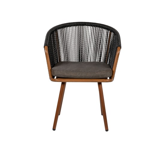 Πολυθρόνα Κήπου ArteLibre LOFOI Μαύρο/Καφέ Αλουμίνιο/Rattan 60x62x81cm Πολυθρόνα Κήπου ArteLibre LOFOI Μαύρο/Καφέ Αλουμίνιο/Rattan 60x62x81cm