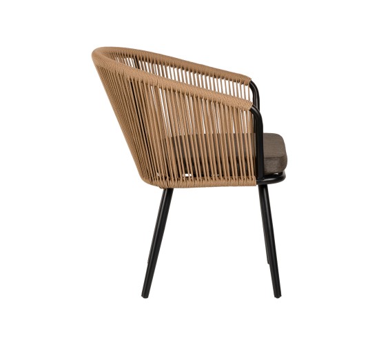 Πολυθρόνα Κήπου ArteLibre LOFOI Μαύρο/Καφέ Αλουμίνιο/Rattan 60x62x81cm Πολυθρόνα Κήπου ArteLibre LOFOI Μαύρο/Καφέ Αλουμίνιο/Rattan 60x62x81cm