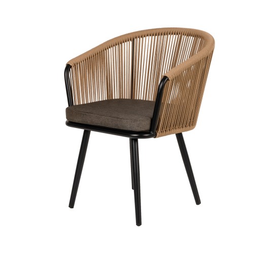 Πολυθρόνα Κήπου ArteLibre LOFOI Μαύρο/Καφέ Αλουμίνιο/Rattan 60x62x81cm Πολυθρόνα Κήπου ArteLibre LOFOI Μαύρο/Καφέ Αλουμίνιο/Rattan 60x62x81cm