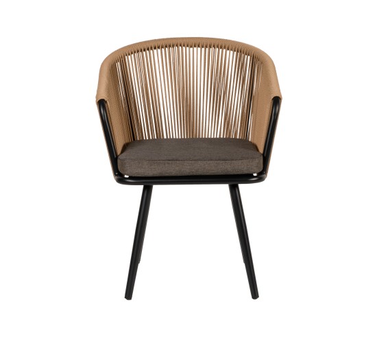 Πολυθρόνα Κήπου ArteLibre LOFOI Μαύρο/Καφέ Αλουμίνιο/Rattan 60x62x81cm Πολυθρόνα Κήπου ArteLibre LOFOI Μαύρο/Καφέ Αλουμίνιο/Rattan 60x62x81cm