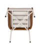 Πολυθρόνα Κήπου ArteLibre BLUENILE Λευκό/Καφέ Αλουμίνιο/Rattan 49x42x81cm