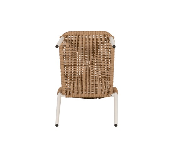 Καρέκλα Κήπου ArteLibre TINKISSO Λευκό/Φυσικό Αλουμίνιο/Rattan 45x63x82cm