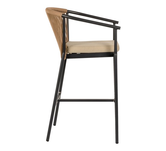 Σκαμπό ArteLibre MANDRAKA Μαύρο/Φυσικό Αλουμίνιο/Rattan 56x63x108cm Σκαμπό ArteLibre MANDRAKA Μαύρο/Φυσικό Αλουμίνιο/Rattan 56x63x108cm