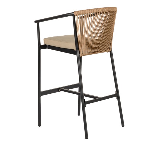 Σκαμπό ArteLibre MANDRAKA Μαύρο/Φυσικό Αλουμίνιο/Rattan 56x63x108cm Σκαμπό ArteLibre MANDRAKA Μαύρο/Φυσικό Αλουμίνιο/Rattan 56x63x108cm