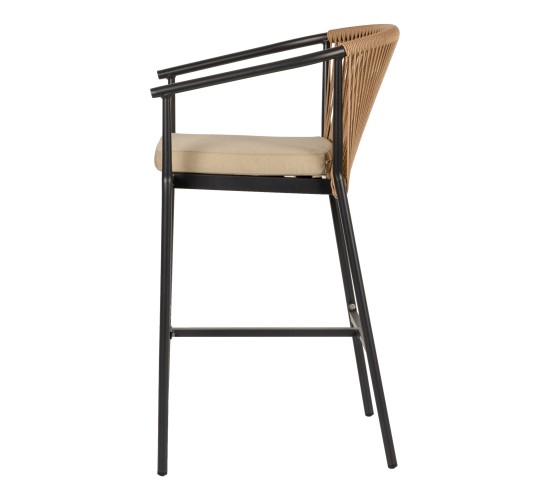 Σκαμπό ArteLibre MANDRAKA Μαύρο/Φυσικό Αλουμίνιο/Rattan 56x63x108cm Σκαμπό ArteLibre MANDRAKA Μαύρο/Φυσικό Αλουμίνιο/Rattan 56x63x108cm