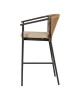 Σκαμπό ArteLibre MANDRAKA Μαύρο/Φυσικό Αλουμίνιο/Rattan 56x63x108cm Σκαμπό ArteLibre MANDRAKA Μαύρο/Φυσικό Αλουμίνιο/Rattan 56x63x108cm