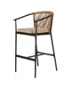Σκαμπό ArteLibre MANDRAKA Μαύρο/Φυσικό Αλουμίνιο/Rattan 56x63x108cm Σκαμπό ArteLibre MANDRAKA Μαύρο/Φυσικό Αλουμίνιο/Rattan 56x63x108cm