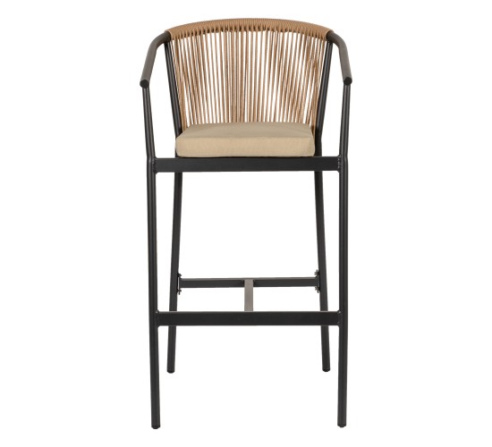 Σκαμπό ArteLibre MANDRAKA Μαύρο/Φυσικό Αλουμίνιο/Rattan 56x63x108cm Σκαμπό ArteLibre MANDRAKA Μαύρο/Φυσικό Αλουμίνιο/Rattan 56x63x108cm