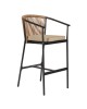 Σκαμπό ArteLibre MANDRAKA Μαύρο/Φυσικό Αλουμίνιο/Rattan 56x63x108cm Σκαμπό ArteLibre MANDRAKA Μαύρο/Φυσικό Αλουμίνιο/Rattan 56x63x108cm