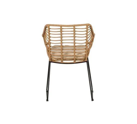 Πολυθρόνα Κήπου KALAMBO Φυσικό/Μαύρο Αλουμίνιο/Rattan 56x57x81cm Πολυθρόνα Κήπου KALAMBO Φυσικό/Μαύρο Αλουμίνιο/Rattan 56x57x81cm