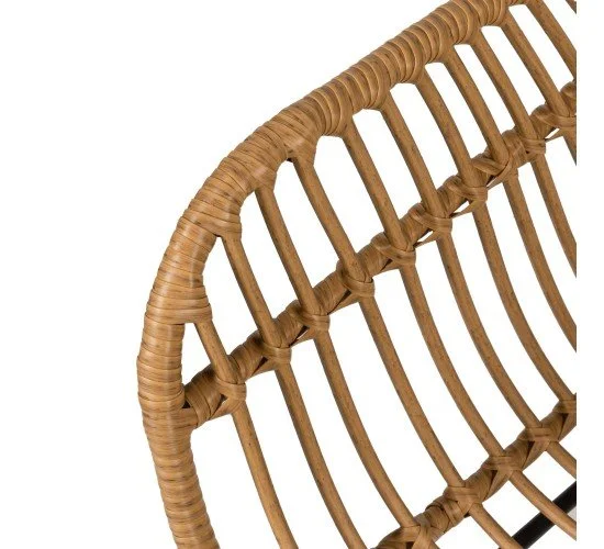 Πολυθρόνα Κήπου KALAMBO Φυσικό/Μαύρο Αλουμίνιο/Rattan 56x57x81cm Πολυθρόνα Κήπου KALAMBO Φυσικό/Μαύρο Αλουμίνιο/Rattan 56x57x81cm