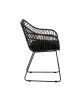 Πολυθρόνα Κήπου KALAMBO Μαύρο Αλουμίνιο/Rattan 56x57x81cm Πολυθρόνα Κήπου KALAMBO Μαύρο Αλουμίνιο/Rattan 56x57x81cm