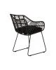 Πολυθρόνα Κήπου KALAMBO Μαύρο Αλουμίνιο/Rattan 56x57x81cm Πολυθρόνα Κήπου KALAMBO Μαύρο Αλουμίνιο/Rattan 56x57x81cm